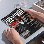 04 Sunday Flyer Anniversary Program Template, Funeral Program, Church Program Template, Sunday Rivival Program Template, Sunday Flyer - Editable Memorial Canva Template