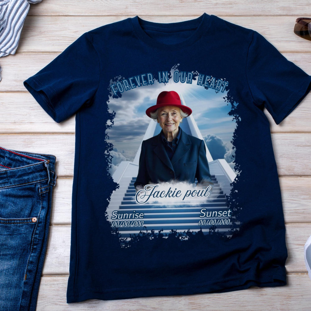 25 In Loving Memory T Shirt Canva Editable Template, Forever In Our Heart Template, Memorial Canva Template, Rest In Peace, We Will Miss You - Editable Memorial Canva Template