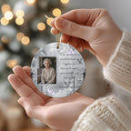 10 Memorial Christmas Ornament Bundle Canva Template, Round Christmas in Heaven, Memorial Ornaments Template, Funeral & Celebration - Editable Memorial Canva Template