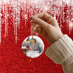 10 Memorial Christmas Ornament Bundle Canva Template, Round Christmas in Heaven, Memorial Ornaments Template, Funeral & Celebration - Editable Memorial Canva Template