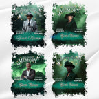 10 In Loving Memory Green T Shirt Canva Editable Templates, Memorial Editable Template, Rest In Peace Designs, Funeral & Celebration of Life - Editable Memorial Canva Template