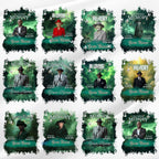 10 In Loving Memory Green T Shirt Canva Editable Templates, Memorial Editable Template, Rest In Peace Designs, Funeral & Celebration of Life - Editable Memorial Canva Template