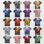 20 In Loving Memory Canva Editable All Over T Shirt Templates, In Loving Memory Template, Rest in Peace, Memorial Editable Shirt Design - Editable Memorial Canva Template