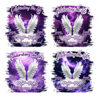 10 Purple Celebrating Of Life Canva Editable T Shirt Templates, In Loving Memory Template, Rest in Peace, Memorial Template,Digital Download - Editable Memorial Canva Template
