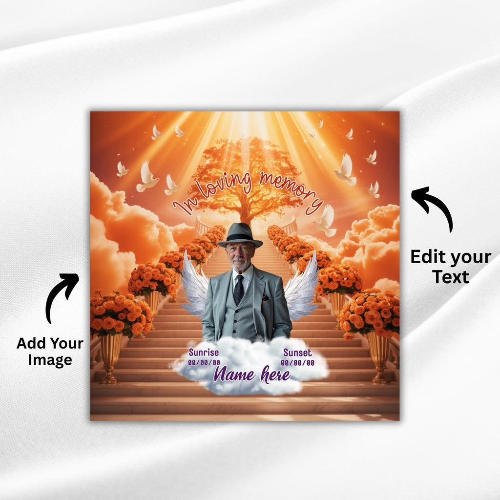 20 In Loving Memory Canva Editable All Over T Shirt Templates, Memorial Shirt Bundle, Rest in Peace, Funeral Shirt, Perfect for Sublimation - Editable Memorial Canva Template