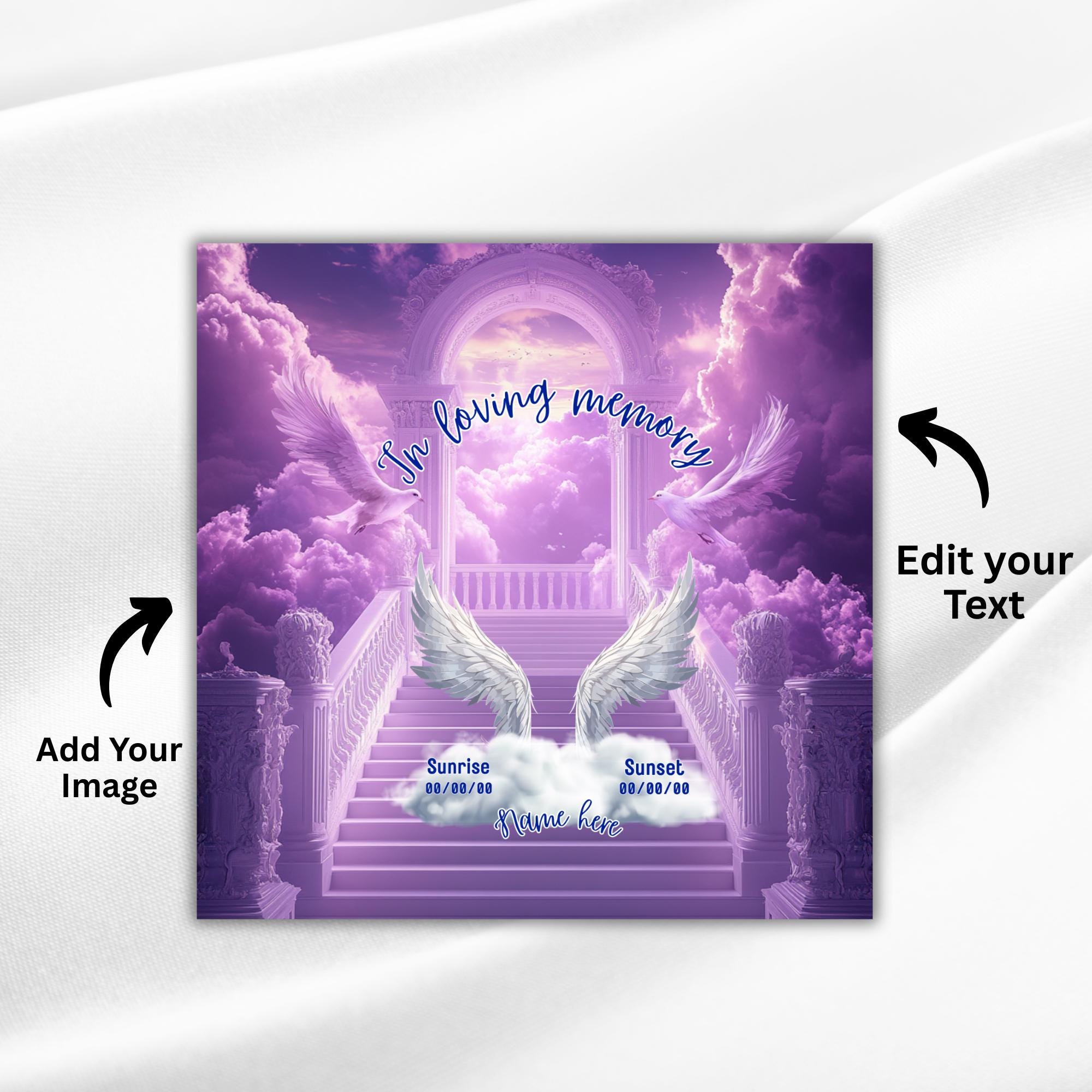 20 Memorial Canva Editable All Over T Shirt Template, In Loving Memory All Over Shirt, Rest in Peace, Funeral Shirt, Perfect for Sublimation - Editable Memorial Canva Template