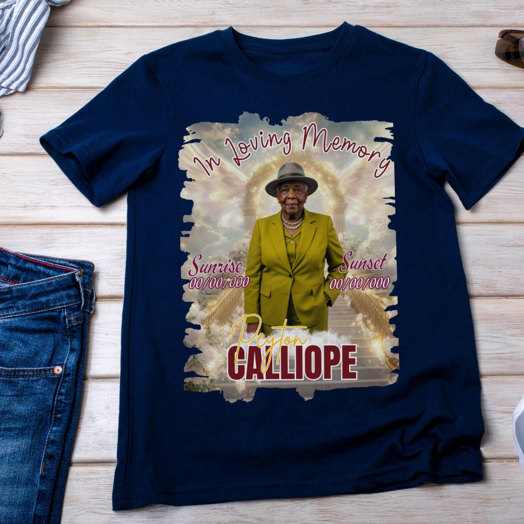 10 In Loving Memory T Shirt Canva Editable Template, Forever In Our Heart Template, Memorial Canva Template, Rest In Peace, Digital Download - Editable Memorial Canva Template