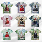 10 In Loving Memory Canva Editable All Over T Shirt Templates, Memorial Shirt Bundle, Rest in Peace, Funeral Shirt, Perfect for Sublimation - Editable Memorial Canva Template