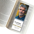 In Loving Memory Bookmark Canva Editable Template, Memorial Bookmark Template, Rest in Piece Bookmark Design, Funeral memorial Template - Editable Memorial Canva Template