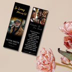 In Loving Memory Bookmark Canva Editable Template, Memorial Bookmark Template, Rest in Piece Bookmark Design, Funeral memorial Template - Editable Memorial Canva Template
