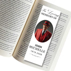 In Loving Memory Bookmark Canva Editable Template, Memorial Bookmark Template, Rest in Piece Bookmark Design, Funeral memorial Template - Editable Memorial Canva Template