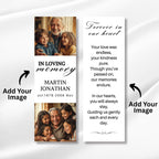 In Loving Memory Bookmark Canva Editable Template, Memorial Bookmark Template, Rest in Piece Bookmark Design, Funeral memorial Template - Editable Memorial Canva Template