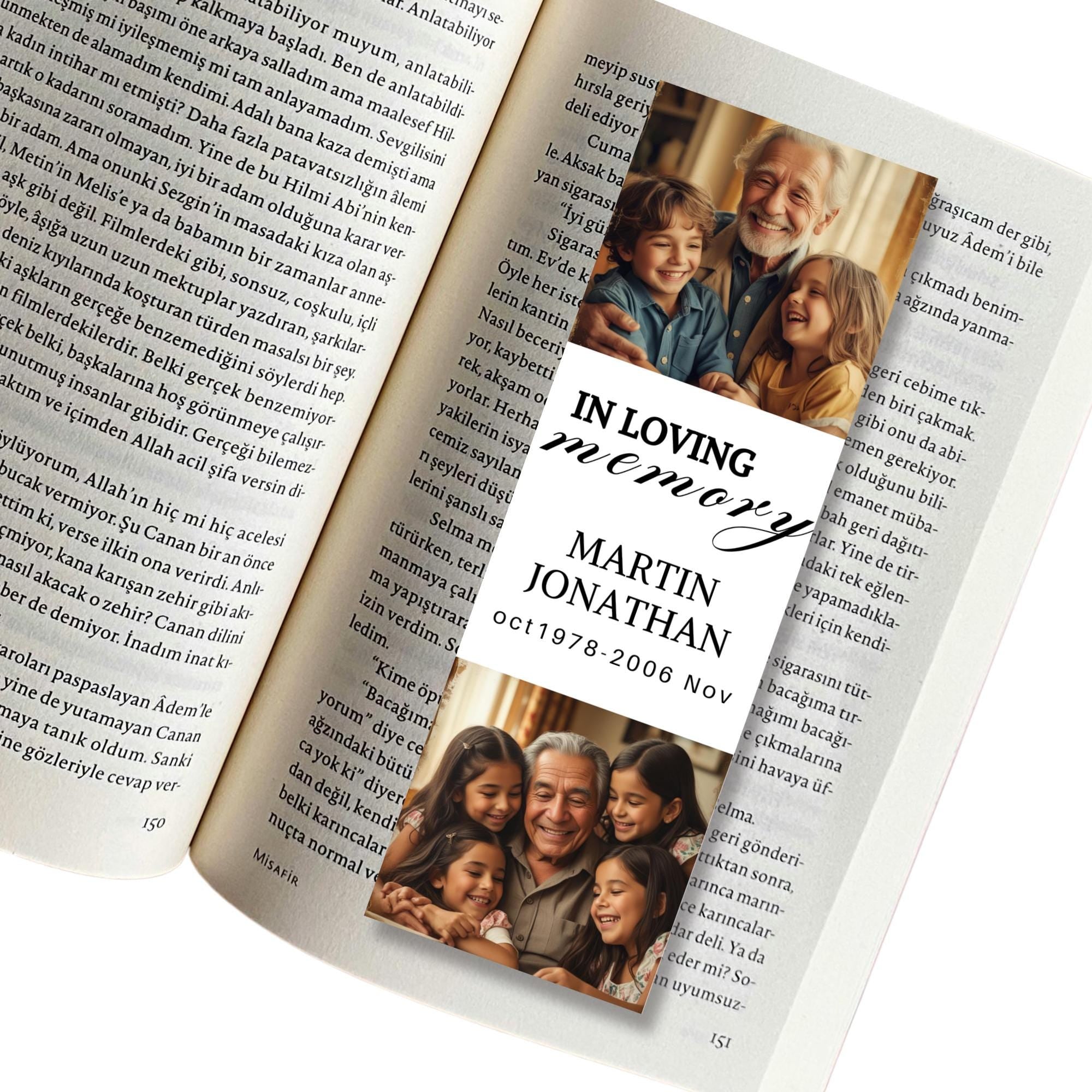 In Loving Memory Bookmark Canva Editable Template, Memorial Bookmark Template, Rest in Piece Bookmark Design, Funeral memorial Template - Editable Memorial Canva Template