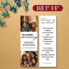 In Loving Memory Bookmark Canva Editable Template, Memorial Bookmark Template, Rest in Piece Bookmark Design, Funeral memorial Template - Editable Memorial Canva Template