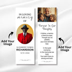 In Loving Memory Bookmark Canva Editable Template, Memorial Bookmark Template, Rest in Piece Bookmark Design, Funeral memorial Template - Editable Memorial Canva Template