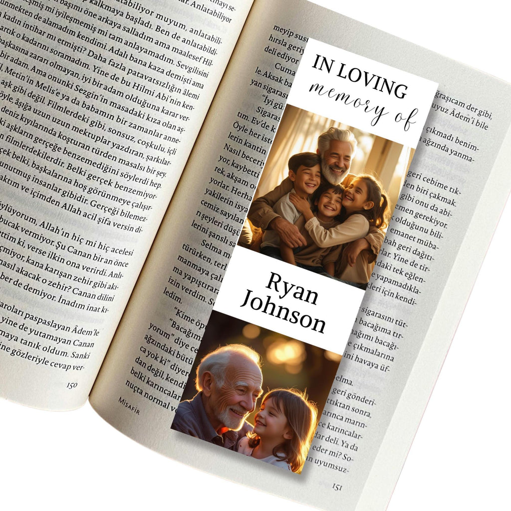 In Loving Memory Bookmark Canva Editable Template, Memorial Bookmark Template, Rest in Piece Bookmark Design, Funeral memorial Template - Editable Memorial Canva Template