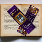 In Loving Memory Purple Bookmark Canva Editable Template, Memorial Bookmark Template, Rest in Piece Bookmark, Funeral memorial Template - Editable Memorial Canva Template