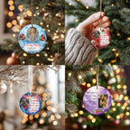 430+ Memorial Christmas Ornament Mega Bundle Template, Round Christmas in Heaven, In Loving Memory Ornaments Template, Funeral & Celebration - Editable Memorial Canva Template