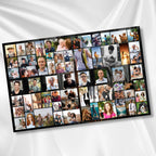 08 Pages Tabloid Black Funeral Program Template, Bi-Fold Funeral Program, In Loving Memory, Obituary Celebration Of Life Program - Editable Memorial Canva Template