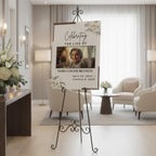Memorial Funeral Welcome Sign Template, In Loving Memory Template, Editable Celebration of Life Poster, Printable Funeral Remembrance Card - Editable Memorial Canva Template