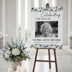 Memorial Funeral Welcome Sign Template, In Loving Memory Template, Editable Celebration of Life Poster, Printable Funeral Remembrance Card - Editable Memorial Canva Template