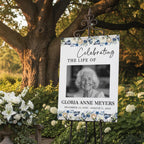 Memorial Funeral Welcome Sign Template, In Loving Memory Template, Editable Celebration of Life Poster, Printable Funeral Remembrance Card - Editable Memorial Canva Template