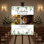 Memorial Funeral Welcome Sign Template, In Loving Memory Template, Editable Celebration of Life Poster, Printable Funeral Remembrance Card - Editable Memorial Canva Template