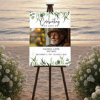 Memorial Funeral Welcome Sign Template, In Loving Memory Template, Editable Celebration of Life Poster, Printable Funeral Remembrance Card - Editable Memorial Canva Template