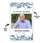 Funeral Prayer Card Canva Editable Template, In Loving Memory Template, Memorial Prayer Card, Printable Funeral Remembrance Card - Editable Memorial Canva Template