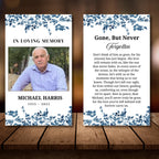 Funeral Prayer Card Canva Editable Template, In Loving Memory Template, Memorial Prayer Card, Printable Funeral Remembrance Card - Editable Memorial Canva Template