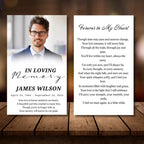 In Loving Memory Funeral Prayer Card Editable Template, In Loving Memory Template, Memorial Prayer Card, Printable Funeral Remembrance Card - Editable Memorial Canva Template