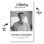In Loving Memory Funeral Prayer Card Editable Template, In Loving Memory Template, Memorial Prayer Card, Printable Funeral Remembrance Card - Editable Memorial Canva Template