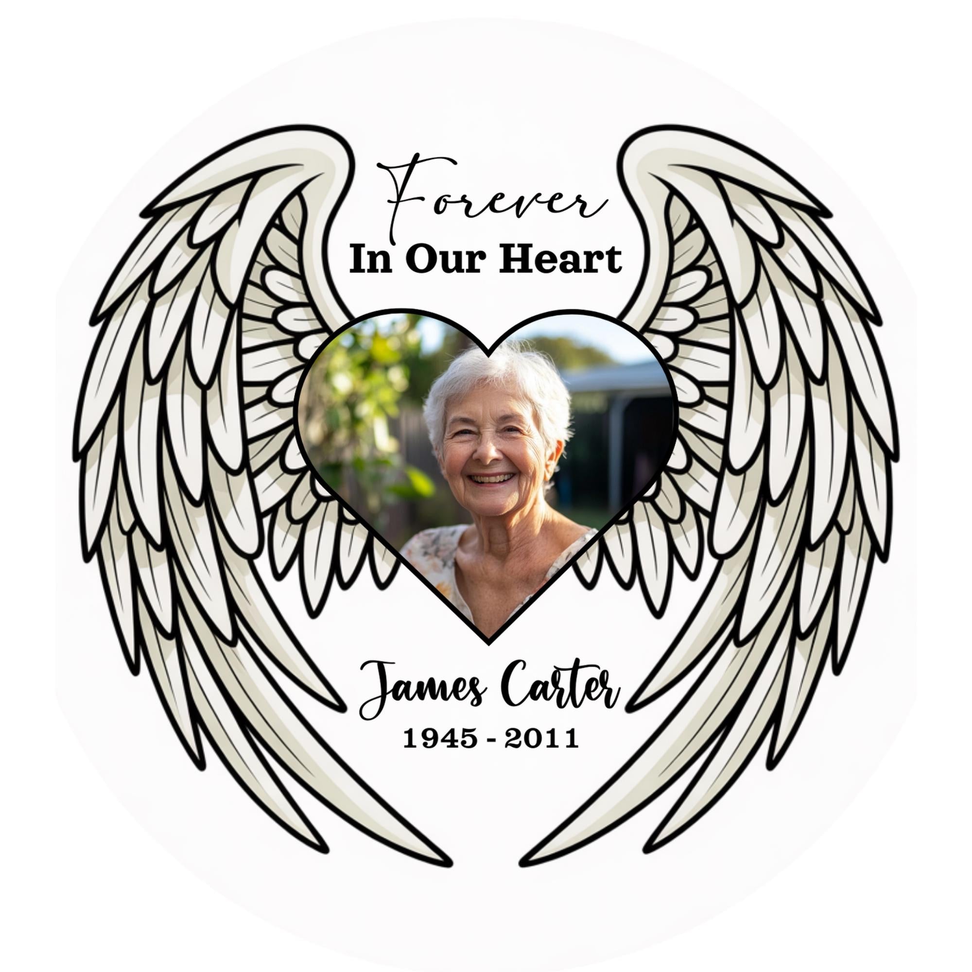 10 Editable Memorial Butterfly Flying Template, In Loving Memory Butterfly Picture Frame, Memorial Canva Template, Remembrance Favor - Editable Memorial Canva Template