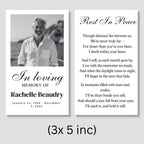 In Loving Memory Funeral Prayer Card Editable Template, Celebration of Life Template, Memorial Prayer Card, Printable Funeral Remembrance - Editable Memorial Canva Template