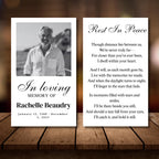 In Loving Memory Funeral Prayer Card Editable Template, Celebration of Life Template, Memorial Prayer Card, Printable Funeral Remembrance - Editable Memorial Canva Template
