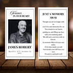 In Loving Memory Funeral Prayer Card Editable Template, Celebration of Life Template, Memorial Prayer Card, Printable Funeral Remembrance - Editable Memorial Canva Template