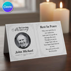 In Loving Memory Funeral Prayer Card Editable Template, Celebration of Life Template, Memorial Prayer Card, Printable Funeral Remembrance - Editable Memorial Canva Template