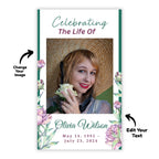 Celebrating The Life Of Prayer Card Template, Celebration of Life Template, Memorial Prayer Card, Printable Funeral Remembrance - Editable Memorial Canva Template