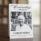 Celebrating The Life Of Prayer Card Template, Celebration of Life Template, Memorial Prayer Card, Printable Funeral Remembrance - Editable Memorial Canva Template
