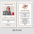Celebrating The Life Of Prayer Card Template, Celebration of Life Template, Memorial Prayer Card, Printable Funeral Remembrance - Editable Memorial Canva Template