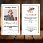 Celebrating The Life Of Prayer Card Template, Celebration of Life Template, Memorial Prayer Card, Printable Funeral Remembrance - Editable Memorial Canva Template
