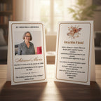 Celebrating The Life Of Prayer Card Template, Celebration of Life Template, Memorial Prayer Card, Printable Funeral Remembrance - Editable Memorial Canva Template