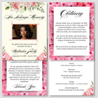 Funeral Invitation Card Canva Editable Template, In Loving Memory Template, Memorial Prayer Card, Printable Funeral Remembrance Card - Editable Memorial Canva Template