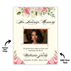 Funeral Invitation Card Canva Editable Template, In Loving Memory Template, Memorial Prayer Card, Printable Funeral Remembrance Card - Editable Memorial Canva Template