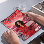 12 Page Red Memorial Essence Magazine Template, Celebration of Life Program Keepsake, Obituary Celebration Of Life Program, Digital Download - Editable Memorial Canva Template