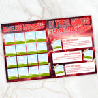 12 Page Red Memorial Essence Magazine Template, Celebration of Life Program Keepsake, Obituary Celebration Of Life Program, Digital Download - Editable Memorial Canva Template