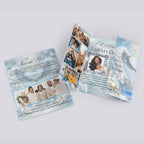 Angel Wings Gatefold Funeral Program, In Loving Memory Canva Template, Memorial Gatefold Program, Celebration of Life Funeral Brochure - Editable Memorial Canva Template