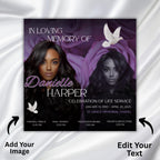 07 In Loving Memory Flyer Canva Editable Template, Memorial Remembrance Flyer, Rest In Peace, Forever In Our Memories, Digital Download - Editable Memorial Canva Template