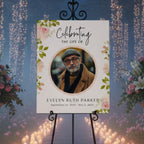 Memorial Funeral Welcome Sign Template, In Loving Memory Template, Editable Celebration of Life Poster, Printable Funeral Remembrance Card - Editable Memorial Canva Template