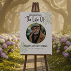 Memorial Funeral Welcome Sign Template, In Loving Memory Template, Editable Celebration of Life Poster, Printable Funeral Remembrance Card - Editable Memorial Canva Template